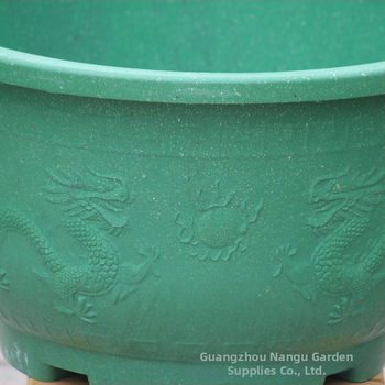 Γλάστρα για λουλούδια - ρητίνη, χυτό με καλούπι, κινεζικό ύφος; διαπνέουσα και ανθεκτική