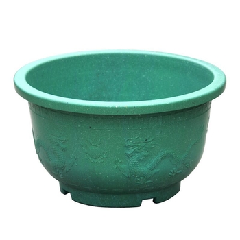 Γλάστρα για λουλούδια - ρητίνη, χυτό με καλούπι, κινεζικό ύφος; διαπνέουσα και ανθεκτική