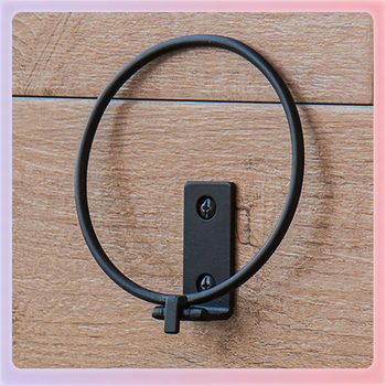 Μεταλλικός τοιχού τοποθετημένος ράφι γλάστρας, διπλωτός, πολυχρηστικός, 1-όροφος, κρεμαστός, αγροτικό στυλ, εγκατάσταση με βίδες