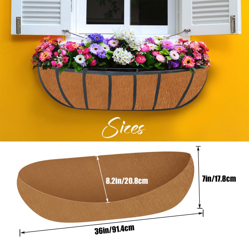 3 bucăți din fetru pentru coșuri agățate, montaj pe perete, lucrate manual