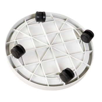 Gėlių vazonėlių padėklas su ratukais ir drenažu, judantys universalieji ratukai, plastinė bazė, išlieta injekciniu formavimu • Medžiaga: Plastikas • Gamybos technologija: Injekcinis formavimas • Ekspotas tarpvalstybinių rinkų: Taip • Importas: Ne