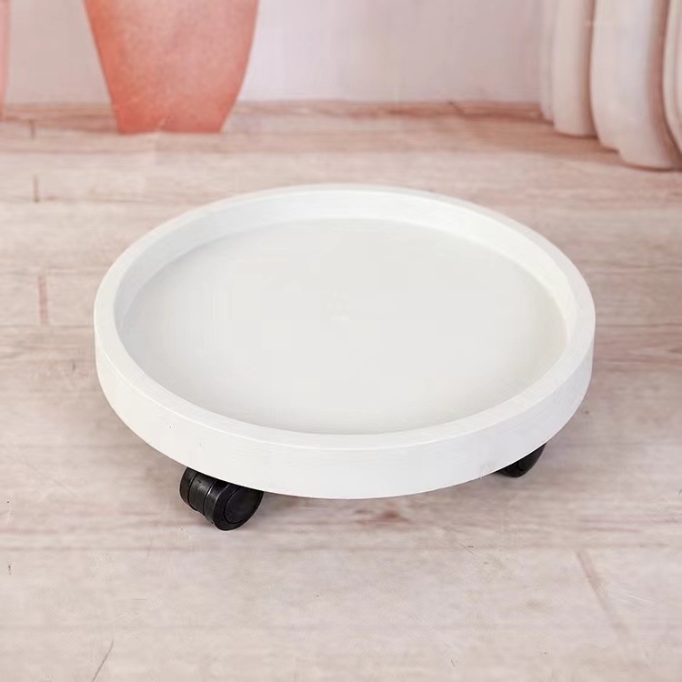 Gėlių vazonėlių padėklas su ratukais ir drenažu, judantys universalieji ratukai, plastinė bazė, išlieta injekciniu formavimu • Medžiaga: Plastikas • Gamybos technologija: Injekcinis formavimas • Ekspotas tarpvalstybinių rinkų: Taip • Importas: Ne