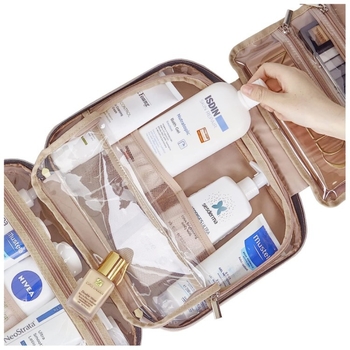 Τσαντάκι καλλυντικών με γάντζο - βαμβακερό, φορητό για ταξίδια, οργανωτής μπάνιου