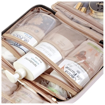 Τσαντάκι καλλυντικών με γάντζο - βαμβακερό, φορητό για ταξίδια, οργανωτής μπάνιου