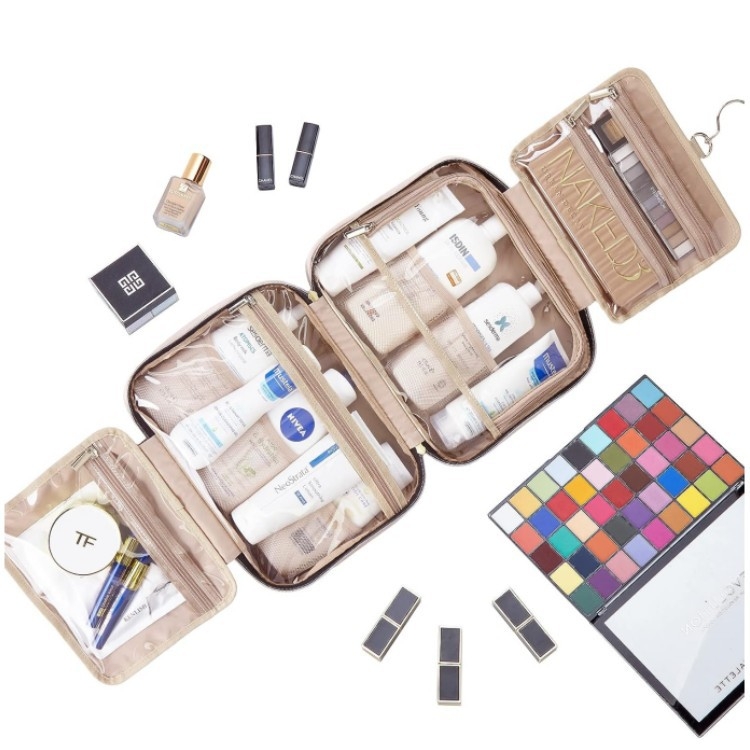 Τσαντάκι καλλυντικών με γάντζο - βαμβακερό, φορητό για ταξίδια, οργανωτής μπάνιου