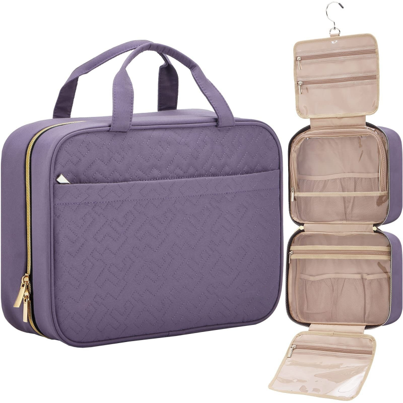 Τσαντάκι καλλυντικών με γάντζο - βαμβακερό, φορητό για ταξίδια, οργανωτής μπάνιου