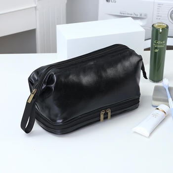 Ανδρικό PU τσαντάκι περιποίησης για ταξίδι – αναπνεύσιμο, πολύ ελαφρύ, αντιβακτηριακό, αστικό στυλ