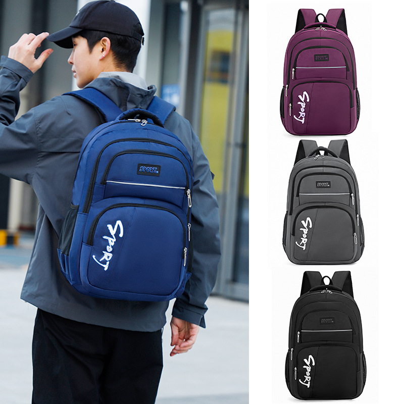 Oxford auduma mugursoma, saderīga ar 16 collu klēpjdatoru, ietilpība zem 20 litriem, ģeometrijisks raksts, pilsētas minimalistiskais stils