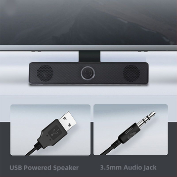Настолни Bluetooth колонки за компютър, USB вход, 2.0 стерео, 6W мощност, 5V захранване