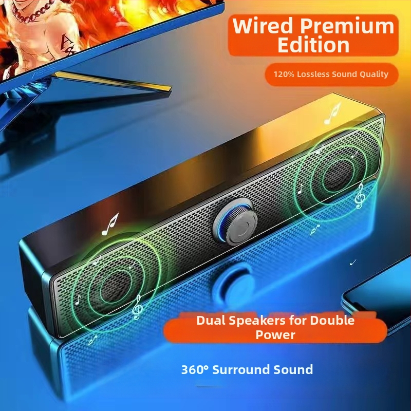 Настолни Bluetooth колонки за компютър, USB вход, 2.0 стерео, 6W мощност, 5V захранване