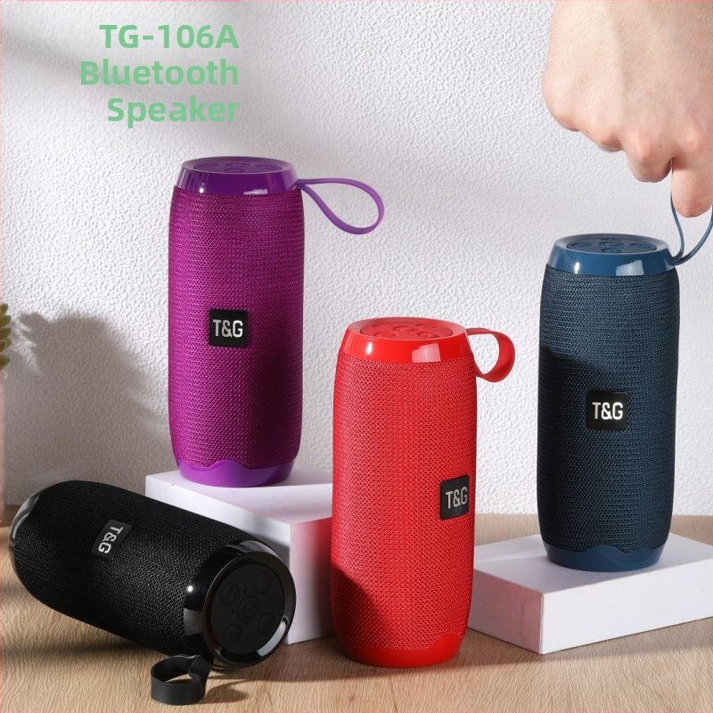TG106A Bluetooth колонка – Преносима за външни условия, TWS, 2 говорителя, 10W, Bluetooth 5.3, 100Hz-20kHz, 1200-2000mAh, SNR ≥75dB