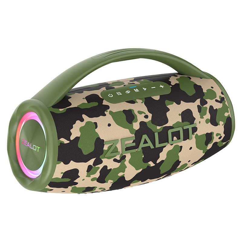 ZEALOT Fanatic S97 80W Bluetooth 5.2 φορητό εξωτερικό ηχείο με 4 οδηγούς και ενσωματωμένη μπαταρία 6000mAh IPX6