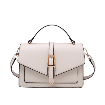 Geantă Satchel crossbody - stil stradal, material PU, formă orizontală pătrată, închidere magnetică, buzunar interior cu fermoar