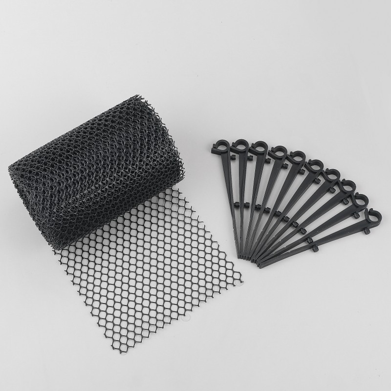 Mreža za oluke - plastična, moderan minimalistički stil, prilagodba dostupna