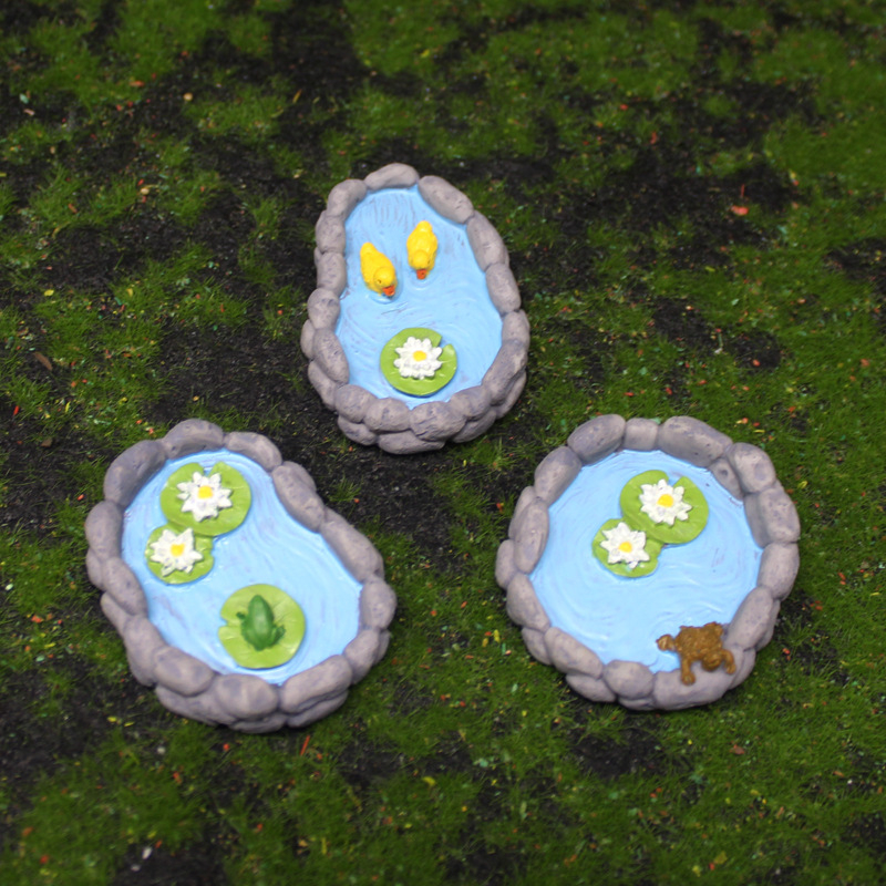 Μίνι τοπίο από ρητίνη για παχύφυτα | μοντέλο: νεκρή φύση, στυλ: ειδυλλιακό, κατασκευή: ρητίνη, μάρκα Yi Bottle