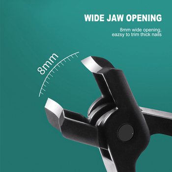 Клипс за нокти с дебели твърди челюсти, голям отвор — преносим домашен стил, OEM Shi Ling