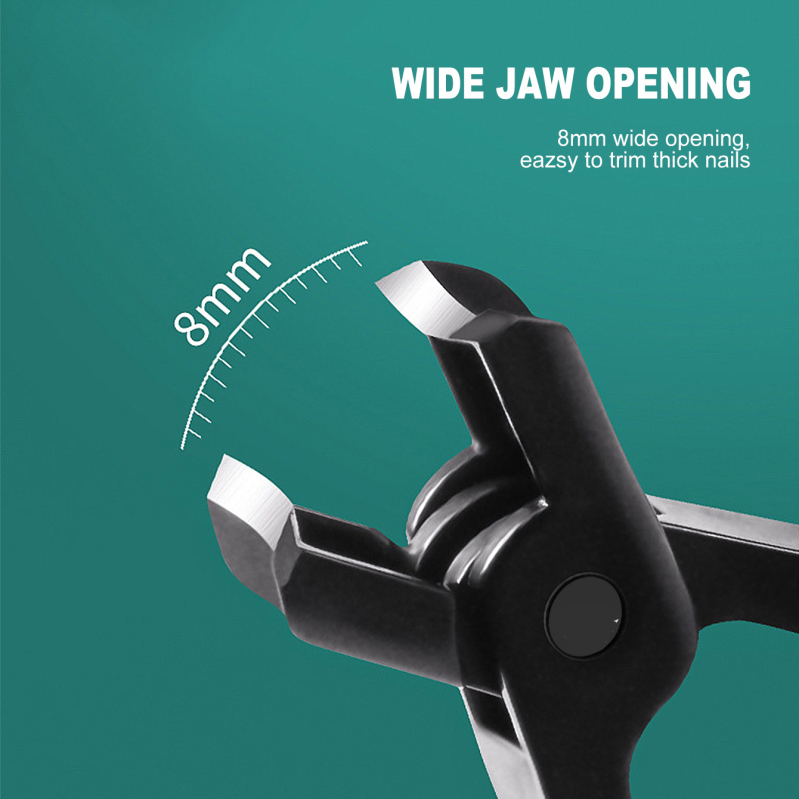 Клипс за нокти с дебели твърди челюсти, голям отвор — преносим домашен стил, OEM Shi Ling