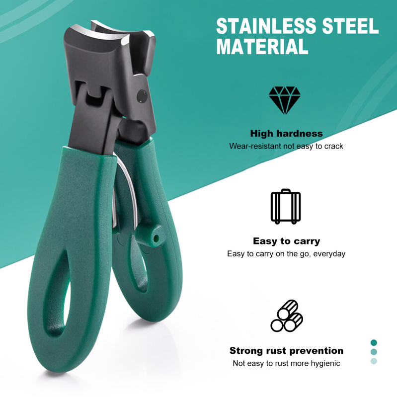 Клипс за нокти с дебели твърди челюсти, голям отвор — преносим домашен стил, OEM Shi Ling