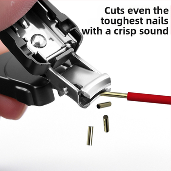 Νυχοκόπτης με λουράκι κλειδιού, φορητός, αναδιπλούμενος, ανοξείδωτος χάλυβας