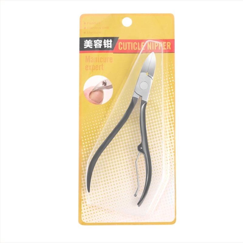 Комплект за маникюр и педикюр от неръждаема стомана – преносим домашен инструмент с клещи за канали на ноктите, многофункционални пинсети, резец за мъртва кожа и дермабразьор