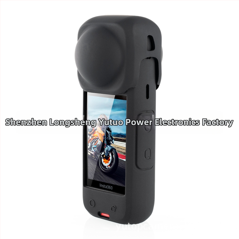 Insta360 X4 силиконов капак за обектив със рамка – защита на обектива, съвместим с Insta360 X4