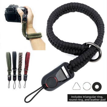 Rokas siksna kamerai ar ātrās atbrīvošanas sprūdu, rokām adīta, saderīga ar DSLR un bez spoguļa kamerām, augsta noslodze un aizsardzība pret zaudējumu