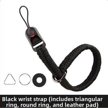 Rokas siksna kamerai ar ātrās atbrīvošanas sprūdu, rokām adīta, saderīga ar DSLR un bez spoguļa kamerām, augsta noslodze un aizsardzība pret zaudējumu