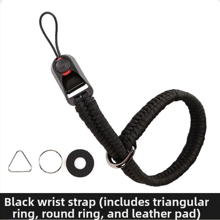 Ръчно тъкана каишка за камера с бързосъединител, за DSLR и безогледална камера, висока товароносимост и защита от загуба