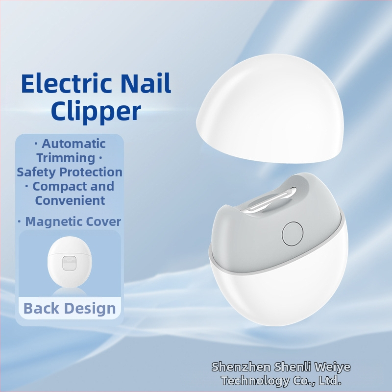 SENIE електрически нокторезач – преносим маникюрен апарат с анти-заклещващ механизъм, за възрастни и бебета, пластмаса + неръждаема стомана
