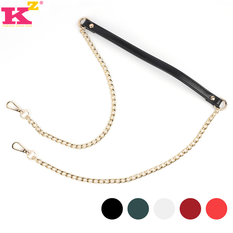 PU odos pečių diržas su grandine, modelis Pu chain strap, prekinis ženklas FASHIONS KZ, 2024 m. pavasaris