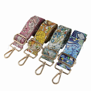 Krepšio peties diržas – reguliuojamas pakeičiamas diržas, Moden, poliesteris, nacionalinis raštas