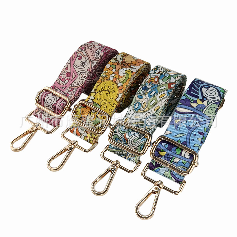 Krepšio peties diržas – reguliuojamas pakeičiamas diržas, Moden, poliesteris, nacionalinis raštas