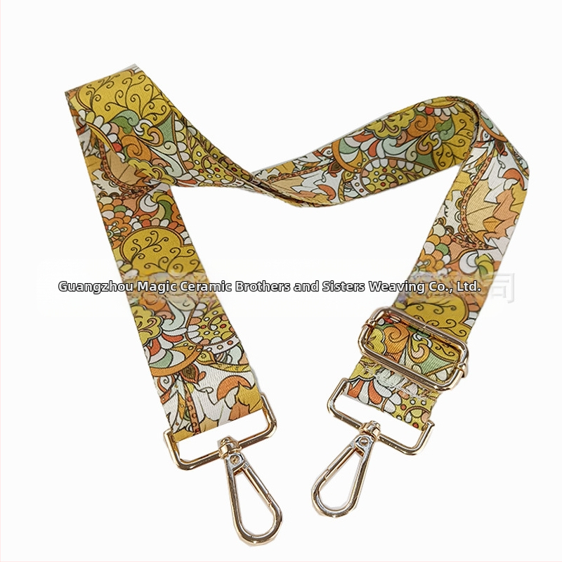 Krepšio peties diržas – reguliuojamas pakeičiamas diržas, Moden, poliesteris, nacionalinis raštas