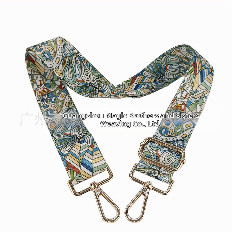 Krepšio peties diržas – reguliuojamas pakeičiamas diržas, Moden, poliesteris, nacionalinis raštas