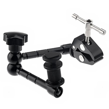 Βραχίονας οθόνης με μαγικό βραχίονα και κλιπ καβουριού, καθολικό αρθρωτό στήριγμα οθονών