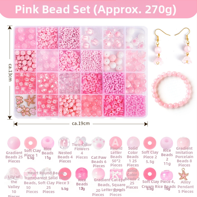 Σετ χαντρών από γυάλινες χάντρες, ηλεκτροπλατιωμένες στρογγυλές χάντρες, ευγενικό μοτίβο