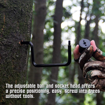 Ārējais koka stiprinājums medību kamerai ar 1/4 collu skrūvi