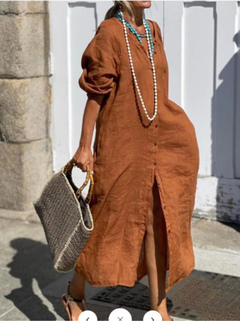 Риза-кардиган от памук и лен, свободен силует, дълги ръкави, дълга кройка, съдържание на коноп под 30%