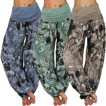 Pantaloni casual, croială lejeră, stil retro Hallen, amestec de fibre chimice, poliester 30–50%