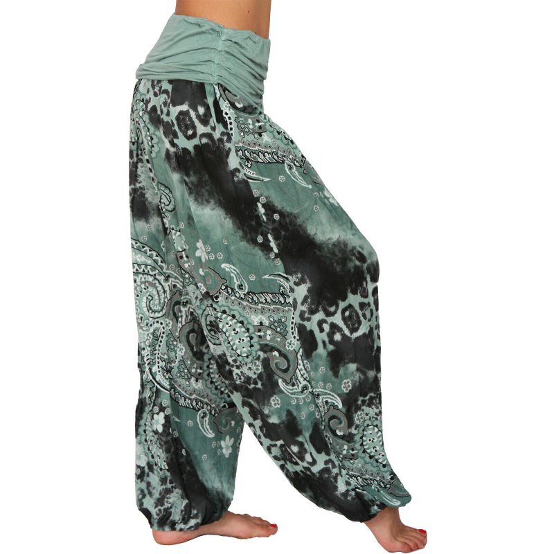 Pantaloni casual, croială lejeră, stil retro Hallen, amestec de fibre chimice, poliester 30–50%