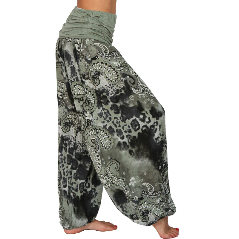 Pantaloni casual, croială lejeră, stil retro Hallen, amestec de fibre chimice, poliester 30–50%