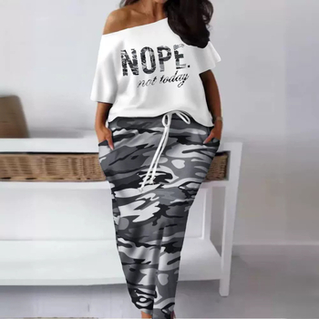 Σετ δύο τεμαχίων: μπλουζάκι με κοντό μανίκι και φούστα, εκτύπωση tie-dye, λαιμός U, μείγμα πολυεστέρα-σπαντέξ, Καλοκαίρι 2024