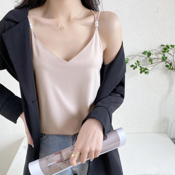 Γυναικείο Sling-top χωρίς μανίκια, απλός στυλ, V-λαιμό, χαλαρή γραμμή, κανονικό μήκος