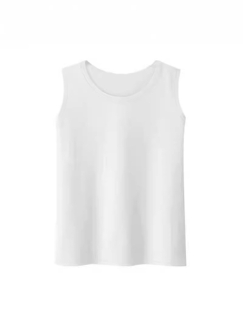 Γυναικείο αμάνικο τοπ σε γαλλικό στυλ, καλοκαιρινή συλλογή 2024, κανονικό μήκος, μη αποσπώμενες τιράντες