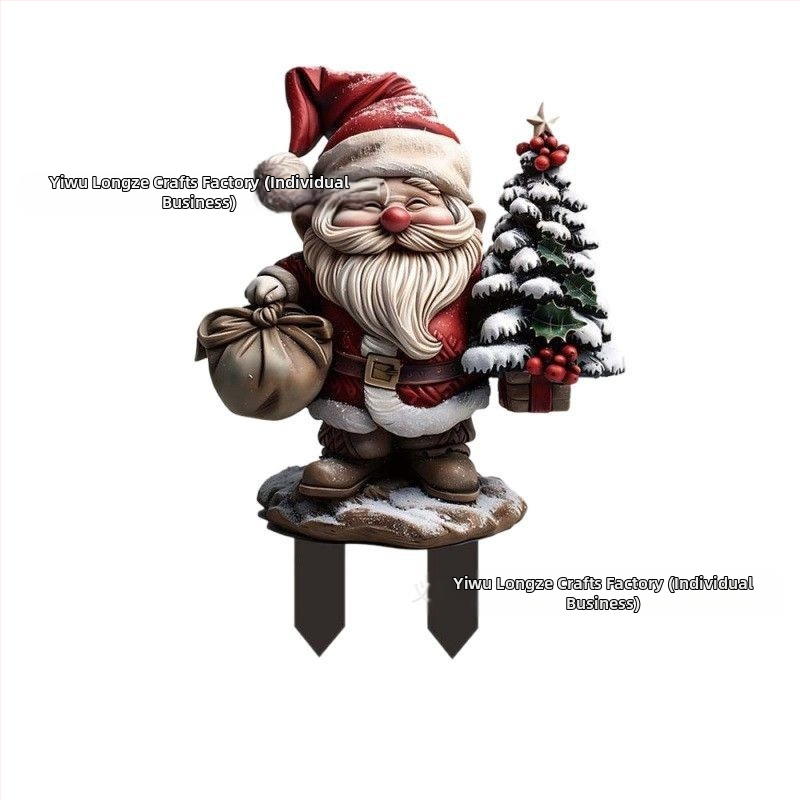 Εξωτερική διακόσμηση κήπου: γλάστρα με σκίουρο, ακρυλικό, εκτύπωση