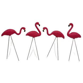 Фламинго градинска декоративна фигура, HDPE материал, инжекционно формована, полу ръчна и полу механична изработка, симулирано животно