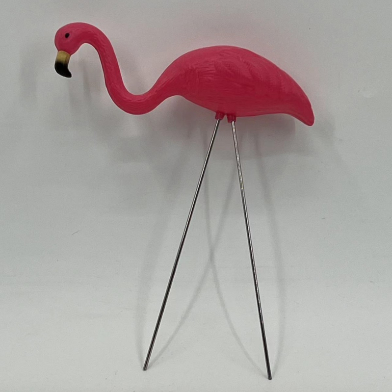 Фламинго градинска декоративна фигура, HDPE материал, инжекционно формована, полу ръчна и полу механична изработка, симулирано животно