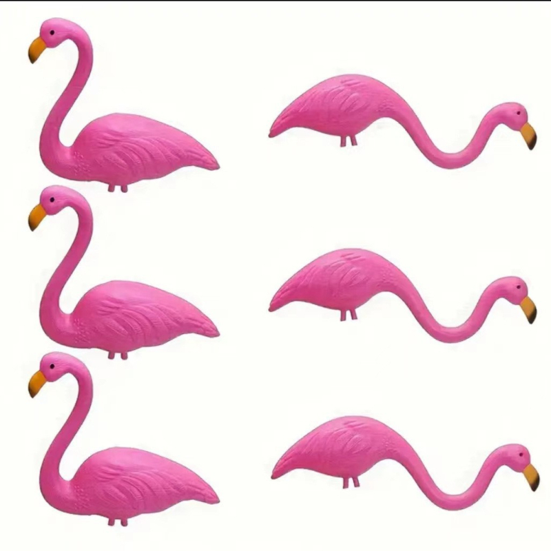 Фламинго градинска декоративна фигура, HDPE материал, инжекционно формована, полу ръчна и полу механична изработка, симулирано животно