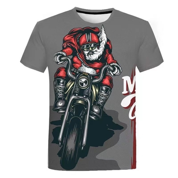 Μπλουζάκι με 3D ψηφιακή εκτύπωση προσώπου, πολυεστέρας, άνετη γραμμή, στρογγυλός λαιμός