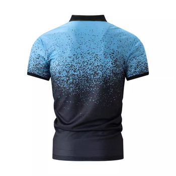 Polo krekls ar gradientu apdruku un tie-dye, ātri žāvēšana, brīvs griezums, kolāžas šūšana